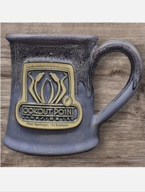 2013 DENEEN POTTERY"LOOKOUT POINT LAKESIDE INN HOT SPRINGS, AR." HAND-THROWN-USA